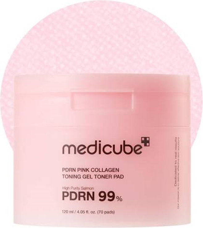 PDRN Pink Collagen Toning Gel Toner Pad